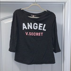 Charcoal gray 3/4 Victoria’s Secret Pajama Shirt